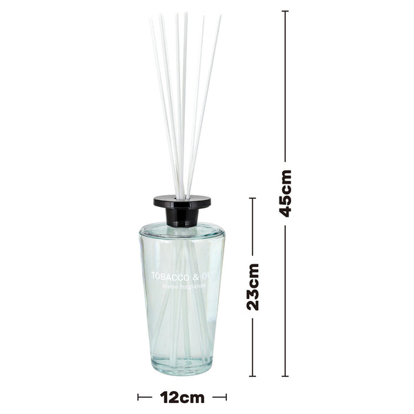 REEF 1000ml Reed Oil Diffuser Set, Sandalwood, Teak Wood, Tobacco & Oud, Luxury Beautiful Home Fragrance for Bedroom Living Room Home Decor Office Essential Oil Reed Diffuser for Stress Relief