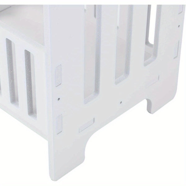 Small Side Table Side End Coffee Table Beside lamp Stand Nightstand Storage Shelf for Living Room Bedroom Bathroom Office Hallway White