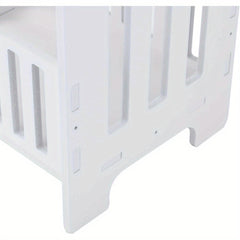 Small Side Table Side End Coffee Table Beside lamp Stand Nightstand Storage Shelf for Living Room Bedroom Bathroom Office Hallway White