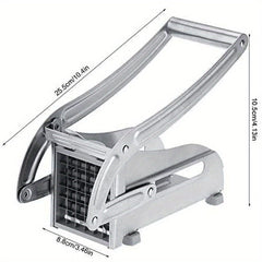 Potato Chipper Chip Chopper Cutter Slicer Maker & 2 Steel Edges French Fries