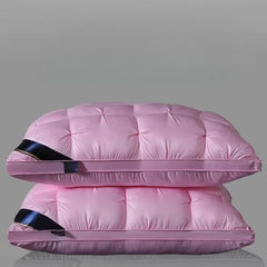 Pack of 2 3D Sleep Pillow, Extra-Large Luxury Hotel-Quality Bed Pillows, Comfortable Pillow for Sleeping, White Standard Style Home & Hotel Use