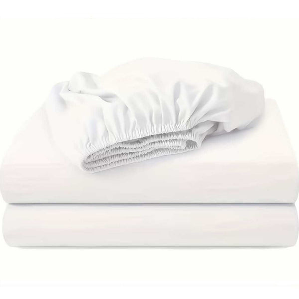 FORZA TEXTILES - Extra Deep 40cm Pocket Fitted Bed Sheet – Full Elastic Edge for Deep Mattresses, Durable Construction for Daily Use, Easy Care Fabric that Saves Time, Wrinkle-Resistant Surface and a Clean, Tidy Bed Appearance with Perfect Mattress Covera