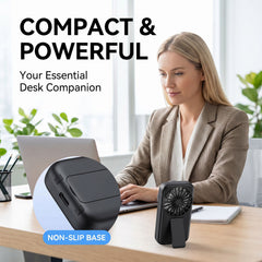 Handheld Mini Fan, Upgrade Strong Cool Wind, 5 Speeds, USB Rechargeable, Compact Pocket-Sized Portable Small Personal Fan for Travel, Cruise, Concerts, Makeup, Summer Gifts for Women Men