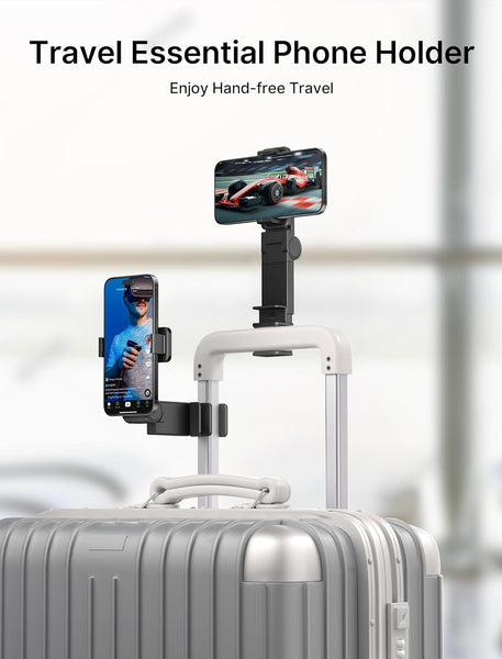 JSAUX Airplane Travel Essentials, Airplane Phone Holder, 360 Degree Rotation Phone Holder, Travel Accessories for Flying, Hands Free for Plane Flying