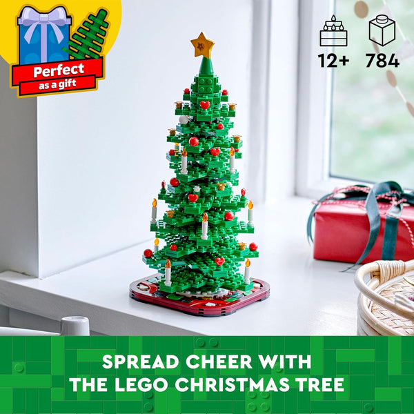 LEGO Christmas Tree Toy Building Set for 9 plus Year Old Boys & Girls, Collectible Festive Decoration for Home Decor, Encourages Imaginative Play, Family Crafts Activity, Gift Idea for Kids 40573