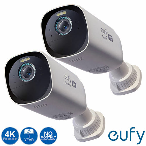 Eufycam 3 Solar 4K - 2 Pack Add-On Camera - No Monthly Fees