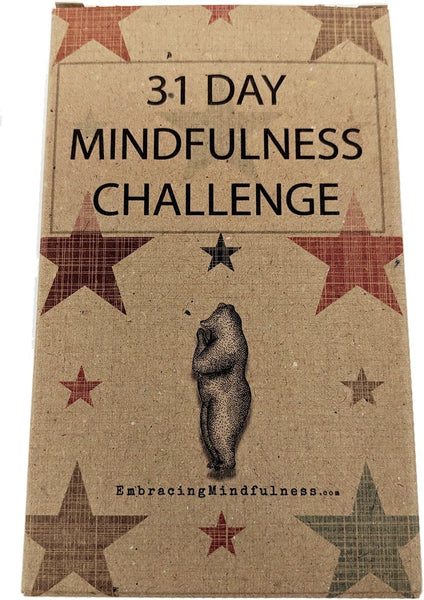 31 Day Mindfulness Challenge Cards - Take One a Day for a Month of Mindfulness - Great Stocking Filler or Secret Santa Gift
