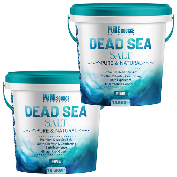 PSN Dead Sea Salt Fine in Bucket – Pure Natural Mineral-Rich Bath Salt for Relaxation, Foot Soaks, Stress Relief & Muscle Recovery – Premium Spa-Grade Salt