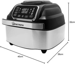 7L Air Fryer Health Grill & Oven Digital Low Fat Healthy Grill Fryer Cooker 1800W Oil Free for Grilling Frying Baking Roasting Dehydrator