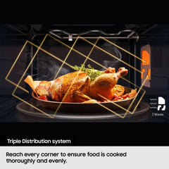 Samsung Solo Microwave, 23 Litre, MS23K3513AK/EU in Black