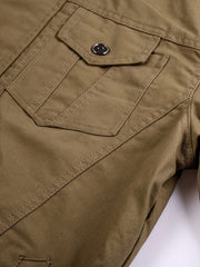 Men's Tactical Jacket with Multiple Pockets, Practical Workwear Style Coat