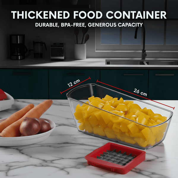 AEX 4-in-1 Manual Vegetable Chopper | Onion Dicer & Slicer | UK Kitchen Gadget | Time-Saving Meal Prep Tool
