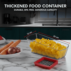 AEX 4-in-1 Manual Vegetable Chopper | Onion Dicer & Slicer | UK Kitchen Gadget | Time-Saving Meal Prep Tool
