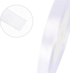 G2PLUS White Stain Ribbons - 22M Thick Fabric Gift Wrap Ribbons for Crafting, Wedding & Valentine'S Day Decoration