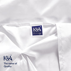 K&A® Pintuck Pinch Pleat Duvet Cover Set with Zipper Closure including Pillowcase – Ultrasoft Brushed Microfiber – Easy Care & Machine Washable