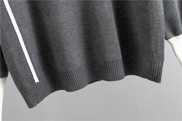 New Casual Checkered Sweater Set for Women - Trendy Style, Ideal for Spring, Autumn, And Winter