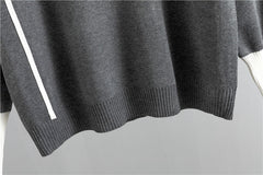 New Casual Checkered Sweater Set for Women - Trendy Style, Ideal for Spring, Autumn, And Winter