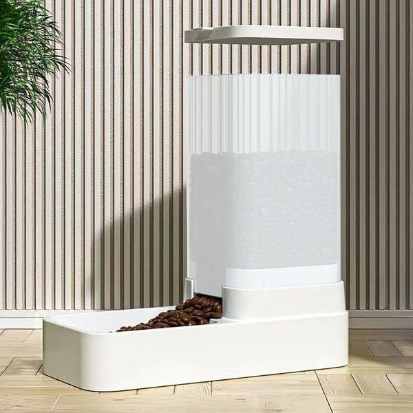 Pet Feeder Pets Food Feeder and Waterer Set 3.8L 2.1kg, 29*13.5*28.5cm, Travel Supply Feeder and Water Dispenser for Dogs Cats Pets Animals
