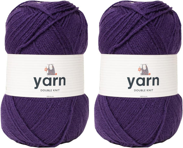 Korbond DK Beige Yarn - 100G Acrylic Wool - Lightweight, Hypoallergenic & Durable Double Knit Crochet Yarn Knitting Wool (290M Total)
