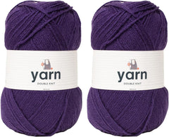 Korbond DK Beige Yarn - 100G Acrylic Wool - Lightweight, Hypoallergenic & Durable Double Knit Crochet Yarn Knitting Wool (290M Total)