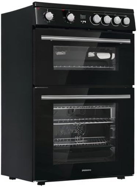 Hisense HDE3211BBUK 60Cm Electric Cooker with Ceramic Hob-Black , a Rated Double Oven