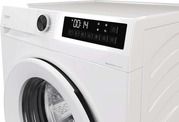 CANDY Quick Pro Washing Machine, 10Kg Wash, 1400 RPM, A-20 Energy Class, 16 Programmes, Pro Active Wash, Builtto Last, White-White, 55X60X85 Cm - GD 4108-80