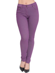Women’s High-Waisted Stretch Jeans LOOK Jeggings Slim Fit Skinny Denim Trousers – Comfortable, Soft, Pull-On Elastic Waist Pants for Shaping Body Contour, Casual Everyday Wear, Lightweight, Breathable, Stretchy Jean Leggings, Fashion Essentials, Slimming