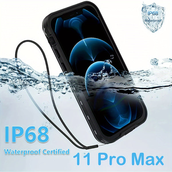 IP68 Waterproof 360° Full Body Case For iPhone 11 12 13 Pro Max Shockproof Dustproof Dirtproof Built-in Screen Protective Phone Case