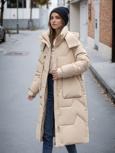 Women's Padded Coat, Long Style Outerwear, Fashionable New Winter Arrival, Warm Casual Thickened Padded Jacket