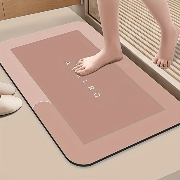 Super Absorbent Diatomite Bath Mat - Quick-Dry Non-Slip Bath with Diatomite Mud Layer, Soft Bathroom Floor Mat for Shower, Bathtub, Kitchen, RV (Compatible with Diatomite Mud Bath Products)