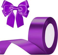 G2PLUS White Stain Ribbons - 22M Thick Fabric Gift Wrap Ribbons for Crafting, Wedding & Valentine'S Day Decoration