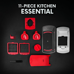 AEX 4-in-1 Manual Vegetable Chopper | Onion Dicer & Slicer | UK Kitchen Gadget | Time-Saving Meal Prep Tool
