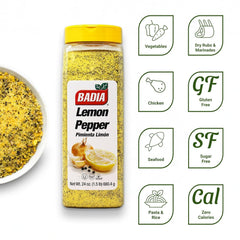 Badia Lemon Pepper 680.4g (1.5lbs)