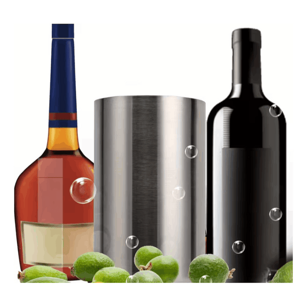 1.6L Double-Layer Stainless Steel Ice Bucket, Champagne Bucket for Bars, Straight Beer And Red Wine Bucket, Ice Bucket for KTV Clubs