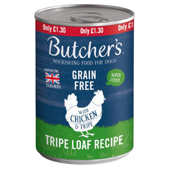 Butcher'S Nourishing Food for Dogs with Chicken & Tripe Pack of 12 x 400g