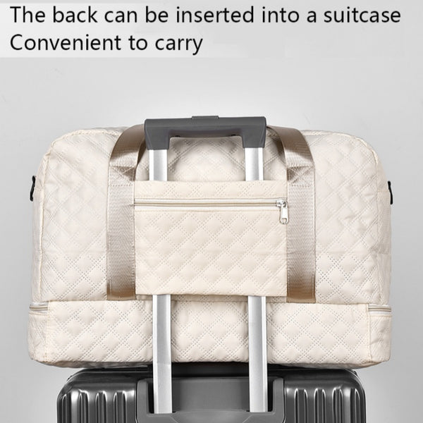Multifunctional Large Capacity Handbag - Include An Attached Label Card, With Dry/Wet Separation Pockets - Suitable For Travel And Daily Use, Multifunctional Duffel Bag | Stylish Design | Large Handle Bag, Travel Bag, Gym Bag, Travel Bags For Women
