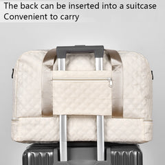 Multifunctional Large Capacity Handbag - Include An Attached Label Card, With Dry/Wet Separation Pockets - Suitable For Travel And Daily Use, Multifunctional Duffel Bag | Stylish Design | Large Handle Bag, Travel Bag, Gym Bag, Travel Bags For Women