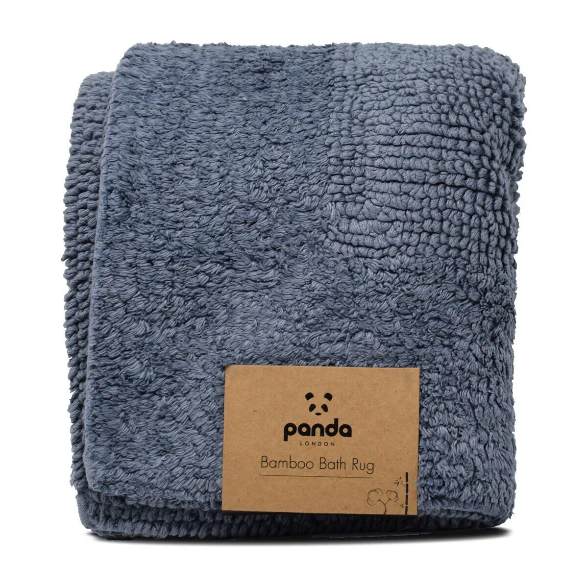 Panda Bamboo Bath Rug in Urban Grey
