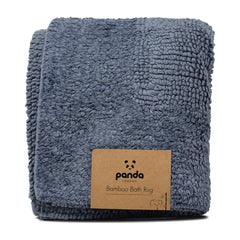 Panda Bamboo Bath Rug in Urban Grey