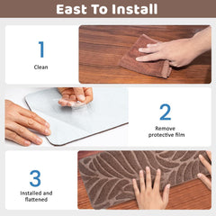 15pcs Set of 65X20Cm Anti Slip Stair Step Pad, Bottom Anti Slip, Detachable And Washable Step Pad, Suitable for Household Use