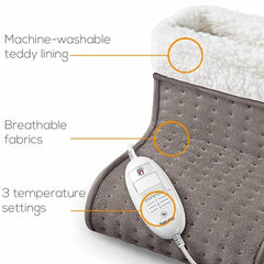 Beurer FW20 Cosy Electric Heated Foot Warmer, Taupe