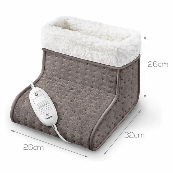 Beurer FW20 Cosy Electric Heated Foot Warmer, Taupe