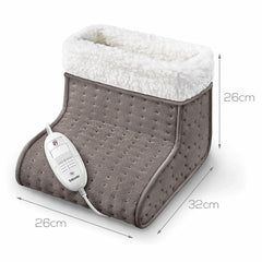 Beurer FW20 Cosy Electric Heated Foot Warmer, Taupe