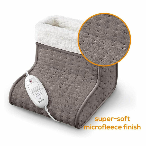 Beurer FW20 Cosy Electric Heated Foot Warmer, Taupe