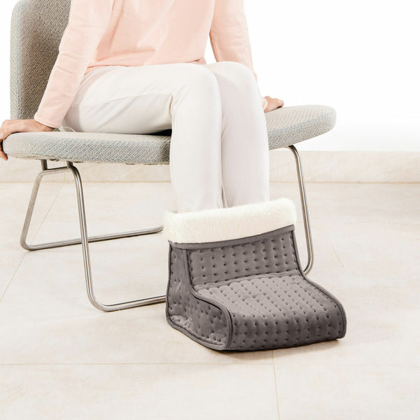 Beurer FW20 Cosy Electric Heated Foot Warmer, Taupe