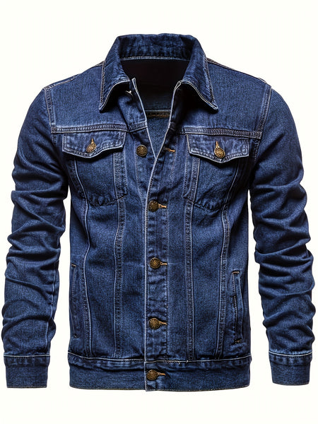 Men's Casual Washed Denim Jacket