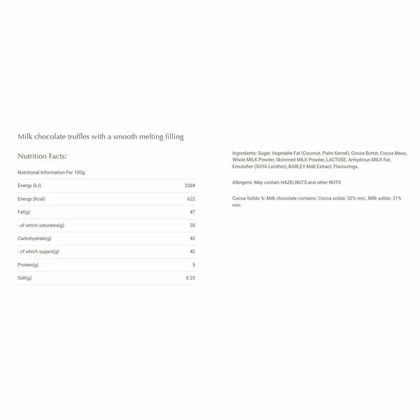 Lindt Lindor Milk Chocolate Truffles, 600G