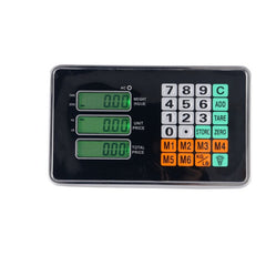 100kg deep gray high-precision electronic platform scale, iron material platform scale, 30 * 40cm tabletop, 50g division value, storage of 5 unit prices and 99 accumulations, supermarket and vegetable market logistics weighing, commercial scale.
