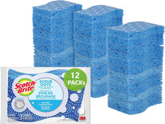 Scotch-Brite Magic Easy Eraser Sponge, Melamine Cleaner, Value Pack of 12 Pads - Removes Stains from Walls, Shoes, Sinks & More without Chemicals, White