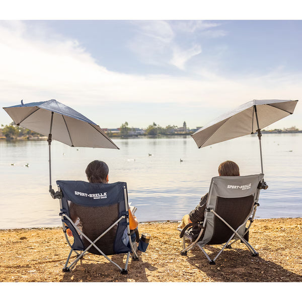 Sport-Brella Beach Chair with Clamp-On Umbrella